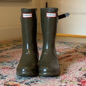 Olive Hunter rain boots